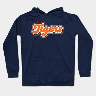 Retro Tigers Script Hoodie